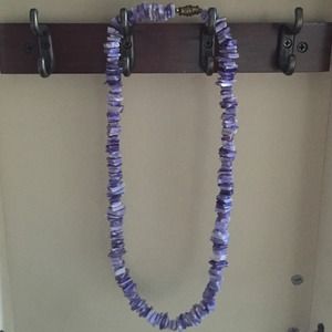 NWOT purple shell necklace