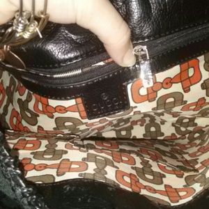 Black Monogrammed Gucci Purse