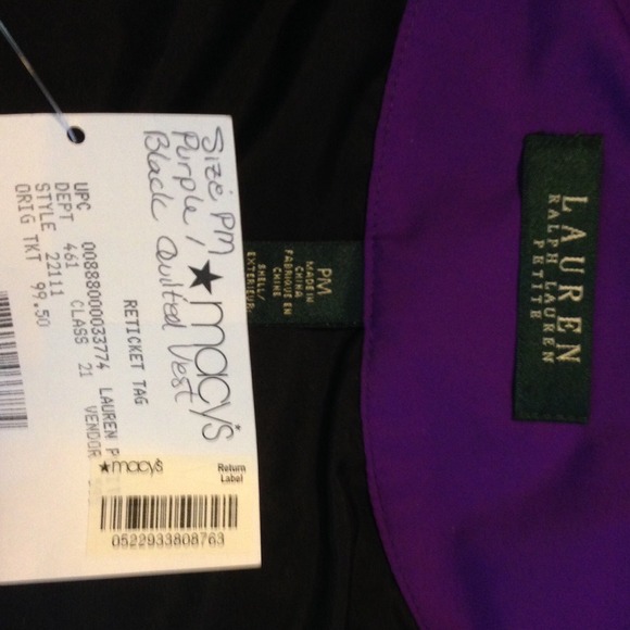 Purple vest NWT - Picture 3 of 7