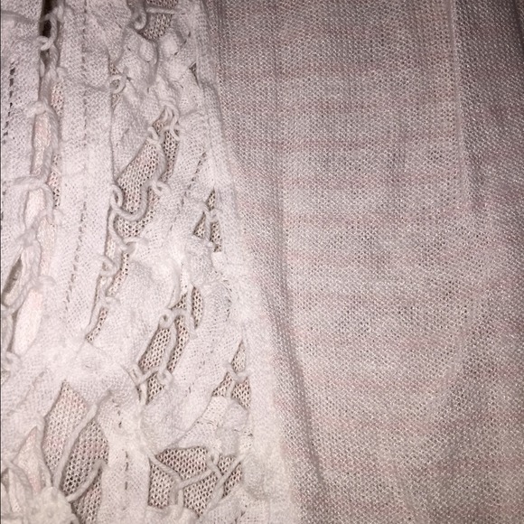 Free People Sweater w Lace sides - Picture 2 of 2