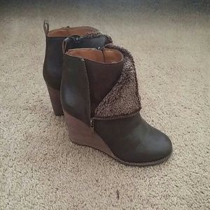 Lucky Brand wedge bootie