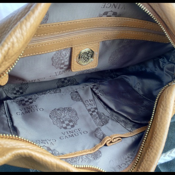 Vince Camuto 'Grace' Shoulder Bag Brown Leather - Picture 3 of 4