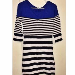 Stripped 3/4 Sleeve dress