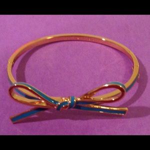 Kate Spade Turquoise Enamel Bow Bracelet