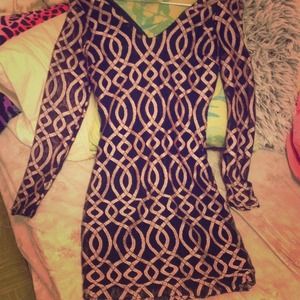 V neck dress