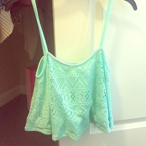Light Blue Crop Top From Pacsun