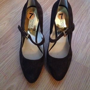 Brown Mary Jane heels