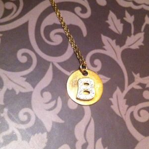 Initial "B" Necklace