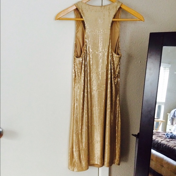 Laundry gold sequin dress - Picture 2 of 3