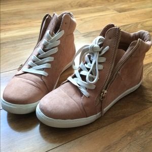 Peach high tops