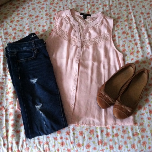 Pink Forever21 Blouse