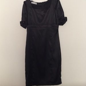 Silky black dress