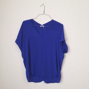 Francesca's Royal Blue Top