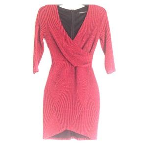 Low cut wrap dress size S
