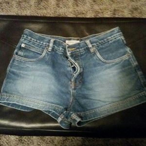 Aero denim shorts