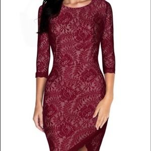 ELEGANT SLEEVE SLIM EVENING DRESS