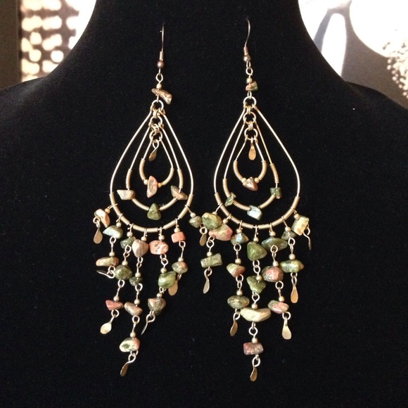 Boutique Jewelry - ⭐️Boho stone chandelier earrings Boutique Jewelry - ⭐️Boho stone chandelier earrings