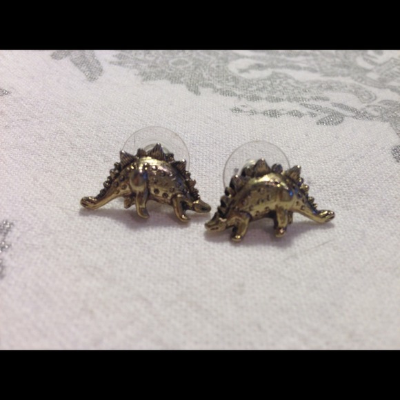 Stegosaurus stud earrings