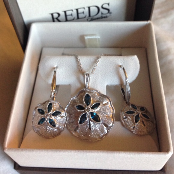 London Blue Topaz and White Sapphire Sand Dollar