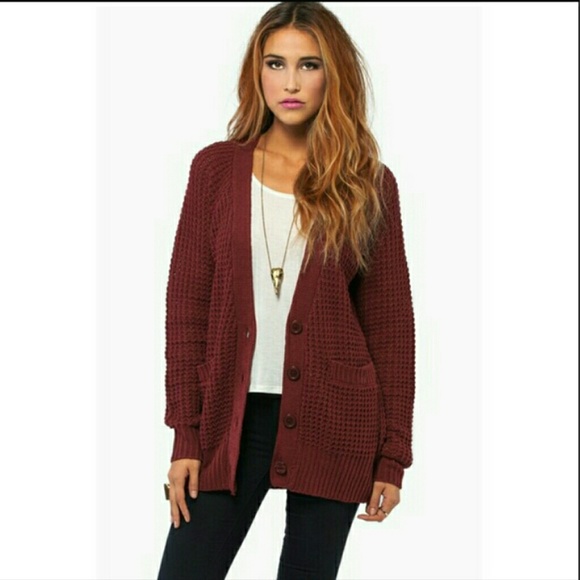 UNISEX Burgundy Wool Sweater