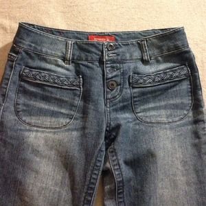 Flare leg denim