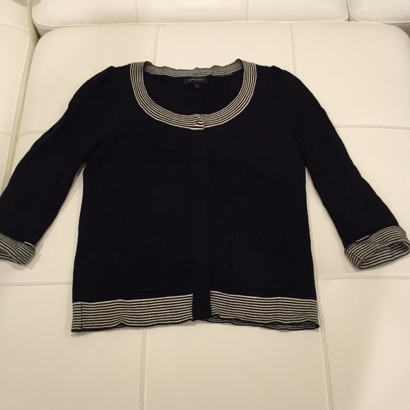 Black/white button down Banana republic  sweater