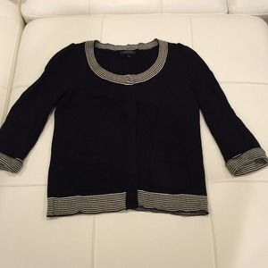 Black/white button down Banana republic  sweater