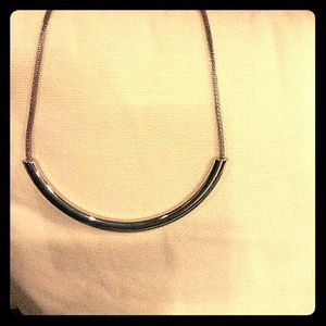 Silver bar necklace