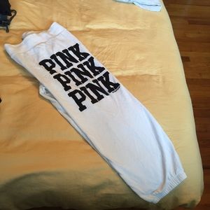 White Victoria Secret sweat pants