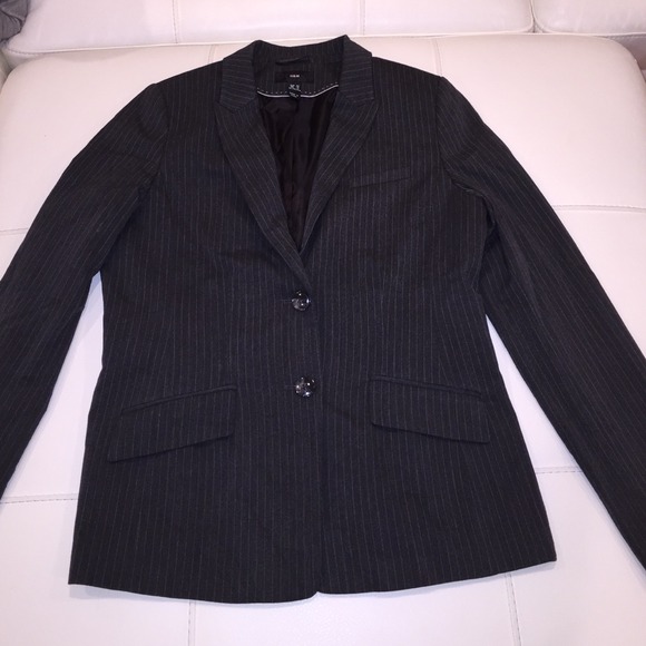 Dark grey pinstripe suit