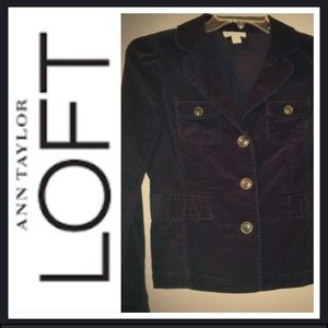 LOFT blue corduroy jacket
