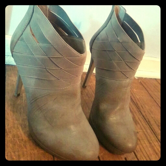 Beige booties