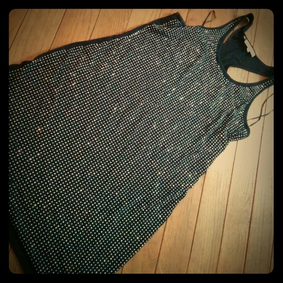 Studded long tank dress