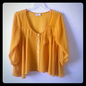 Sheer dressy blouse.