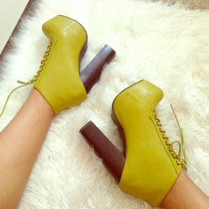 Green High Heels