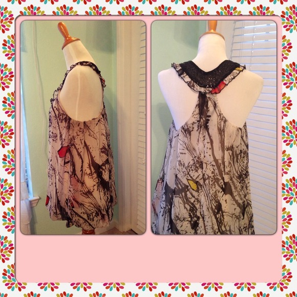 Abstract Print Tunic - Picture 2 of 4