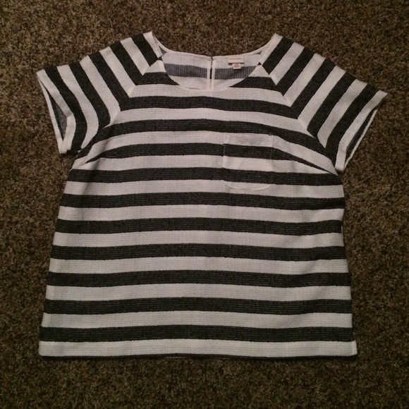 Black and White Striped Shirt
