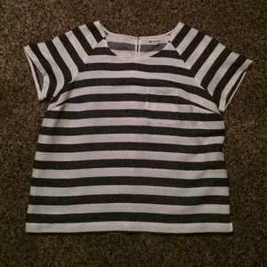 Black and White Striped Shirt