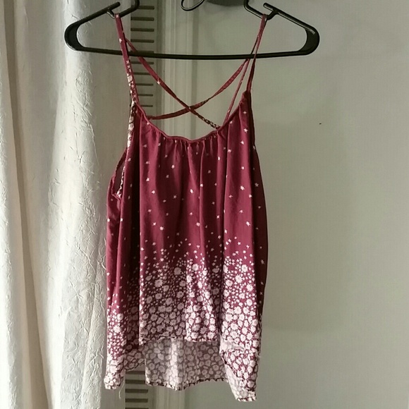 NWOT Floral spagetti top