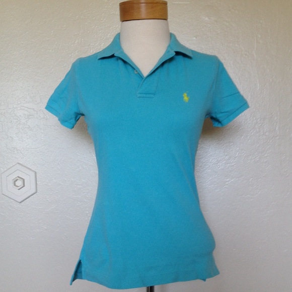 Ralph Lauren Skinny Polo Top - Picture 2 of 3