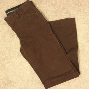 Express brown bootcut editor pants