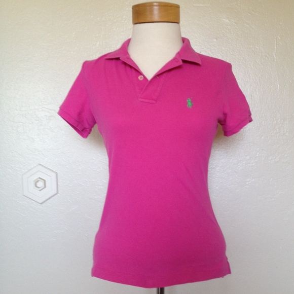 Ralph Lauren Hot Pink Polo Top - Picture 2 of 3