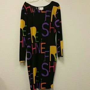 Multi colored bodycon dress