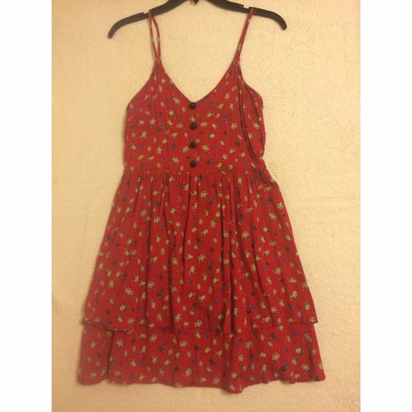 Red Floral Dress