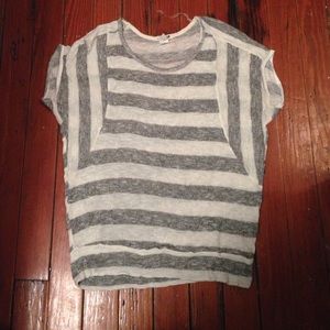 Short Sleeve Loose Knit Top