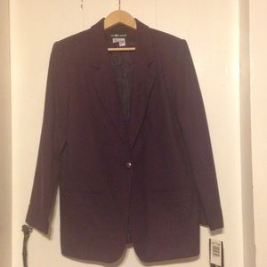 Purple Wool Blazer