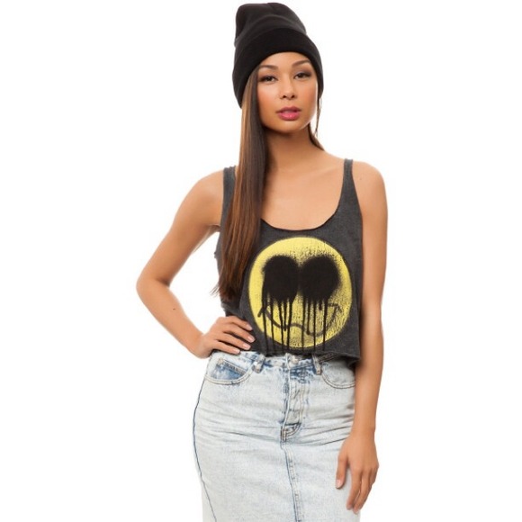 ✨HP✨ NWOT Obey Whatever Cropped Tank Top - Picture 2 of 3