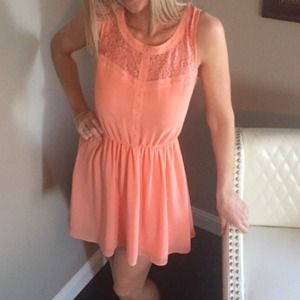 Vintage dress with lace on back. Negotiable price!