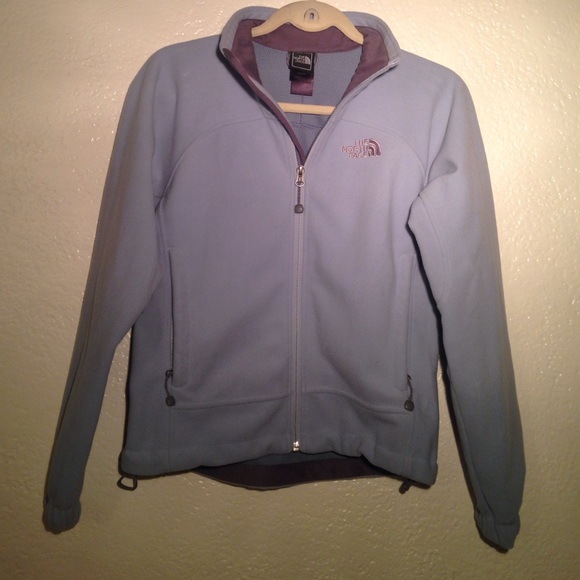 North Face Light Blue Rain Fleece