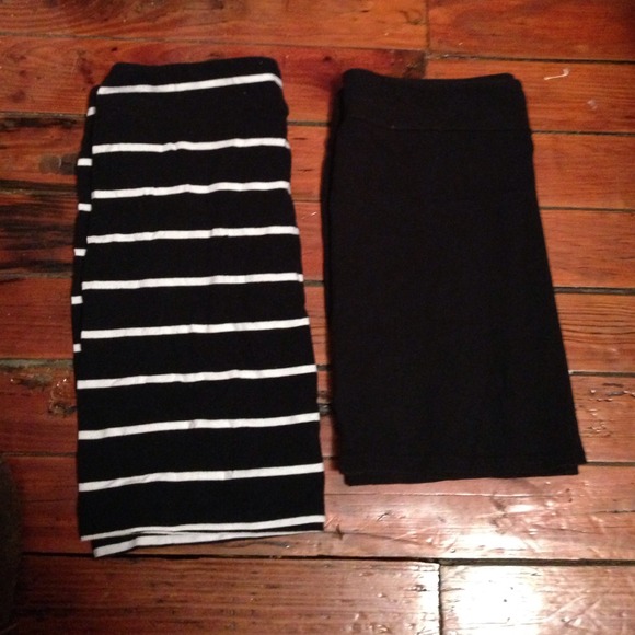 Two! Stretchy Fitted Cotton Mini-skirt